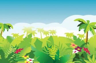 Cartoon Jungle Wallpaper Mural