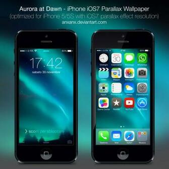 Aurora At Dawn iPhone 5s Ios7 Wallpaper By Anxanx