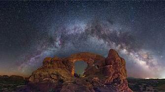 Star Sky Capitol Reef National Park Utah Wallpaper HD