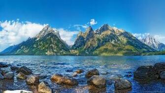 Jenny Lake In Grand Teton National Park Wallpaper