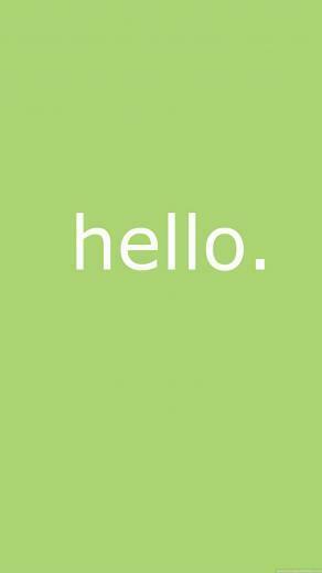 Cute Simple Hello Message Galaxy Note Wallpaper Quad HD