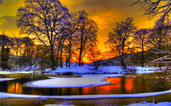 Winter Sun Wallpaper
