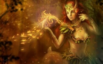 Enchantress Seductive Wallpaper