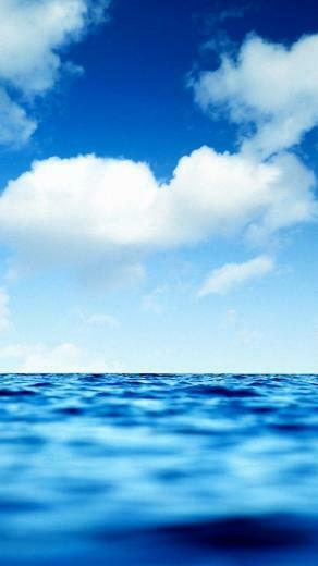 Blue Sky And Sea Wallpaper iPhone