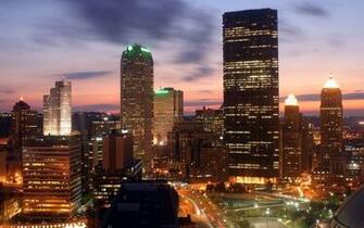 Pittsburgh At Night Wallpaper Stock Photos
