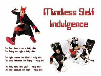 Just A Mindless Self Indulgence Wallpaper With The Holy Shit Lyrics
