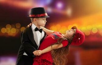 Cute Kid Dancing Romantic Love HD Wallpaper StylishHDwallpaper