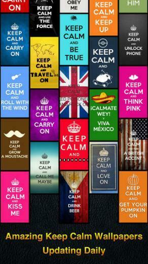 Keep Calm Wallpaper On The App Store Itunes