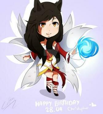 League Of Legends Ahri Chibi By Cat Astic