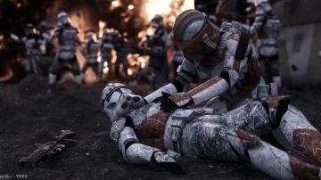 Soldier Injured Video Game Star Wars