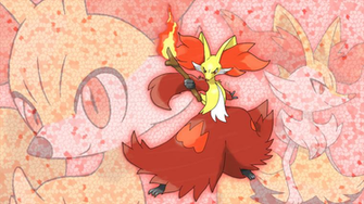 Fennekin Braixen And Delphox Wallpaper V2 By Glench
