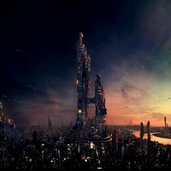 iPad Wallpaper Sci Fi City Mobile