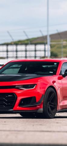 Chevrolet Camaro Zl1 Red Racing Muscle Cars Spoiler