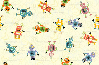 Retro Robot Desktop Wallpaper Cute Robots