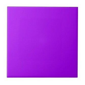 Bright Purple Fuchsia Neon Color Only Tile