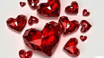 Crystal Love Hearts Wallpaper Computer Best