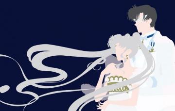 Wallpaper Girl Romance Pair Guy Two Sailor Moon Image For