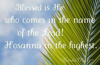 Palm Sunday
