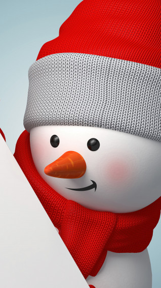 Snowman Christmas Holiday 4k Wallpaper iPhone HD Phone 6160h