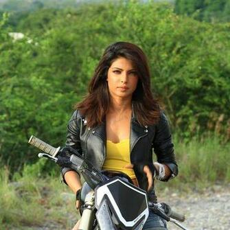 Priyanka Chopra On Bike Screensaver For Amazon Kindle