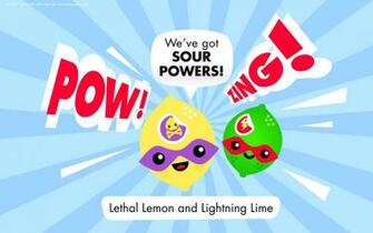 Fruity Cuties Sour Powers Computer Widescreen Wallpaper