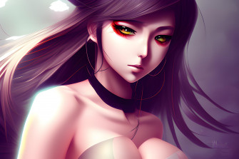 Cool Anime Girl With Badass Looks And Sexy Body Wallpaper Ai