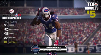 Madden Player Ratings Top Rookies Sammy Watkins