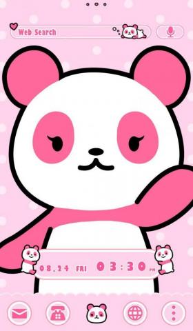 Pink Panda Wallpaper On
