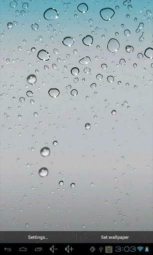 Bigger iPhone Raindrop Live Wallpaper For Android Screenshot
