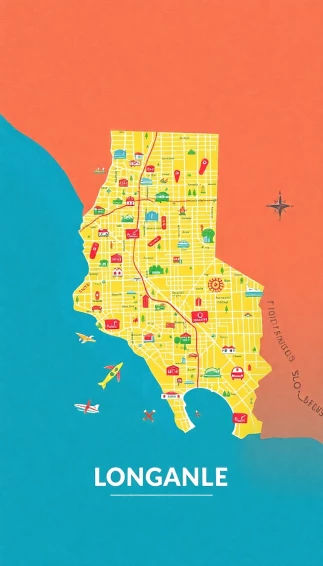 Los Angeles Map Wallpaper