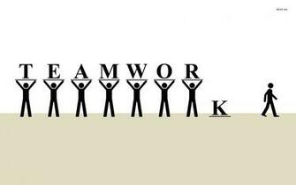 Teamwork Wallpaper Typography