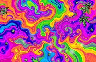 Psychedelic Weed Wallpaper