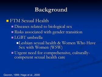 Female To Male Ftm Transgender Gynecological And Sexual Health