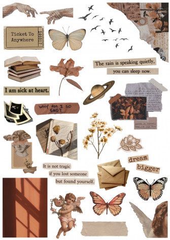 Aesthetic Stickers Printable Wallpaper
