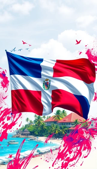 Dominican Flag Wallpaper