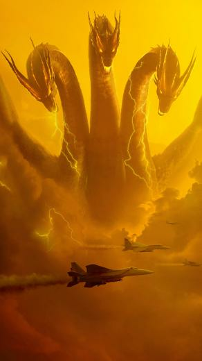 Ghidorah Phone Wallpaper