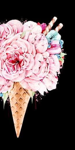 iPhone Xs Max Case Floral Ice Cream By Victoria Ryabinina In