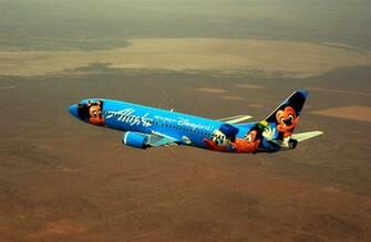 Alaska Airlines Disneyland Edition Aircraft Wallpaper