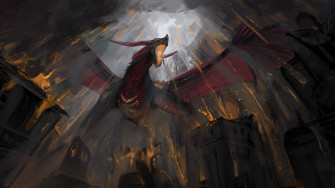 Lava Dragon Rain Wallpaper