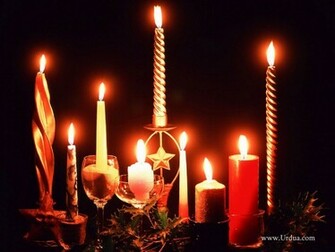 Wallpaper Christmas Candle