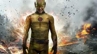 Yellow Reverse Flash Wallpaper