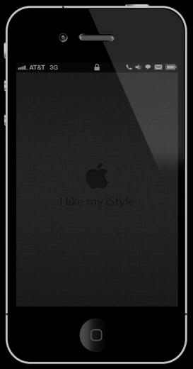 iPhone I Dark Apple 3gs Wallpaper