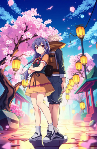 Anime Girl And Boy Wallpaper