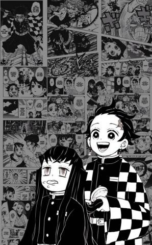Tanjiro And Muichiro Kny Manga iPhone Wallpaper By Nenexhanako On