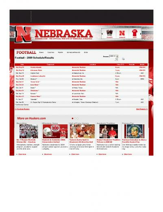 Nebraska Huskers Football Schedule By Torque63