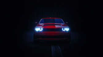 Red Dodge Challenger 4k Wallpaper HD Cars