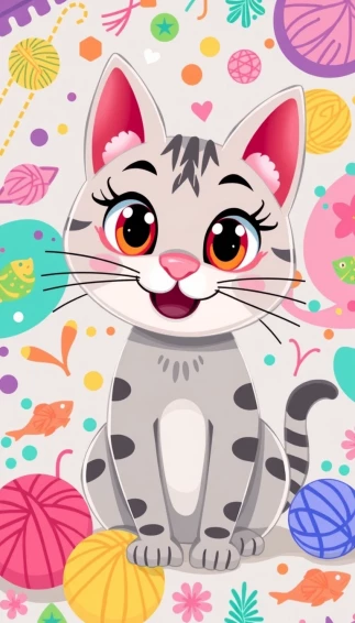 Cartoon Cat Wallpaper