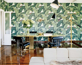 De Jungle Met Het Martinique Banana Leaf Wallpaper Van Hinson Roomed