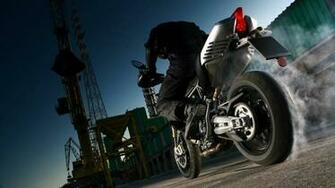 Motorcycle Rear Superbike Burnout Desktop Wallpaper