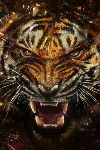 Tiger Through Glass iPhone